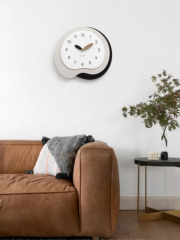 Hole-Free Net Red Simple Clock Living Room Creative Home Nordic Light Luxury 2022 New Wall Clock