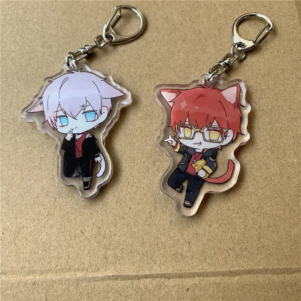707 Luciel Choi Unknown Saeran Choi Llavero con Orejas Lindas Figura de 6cm Regalo Otaku Accesorios de Anime