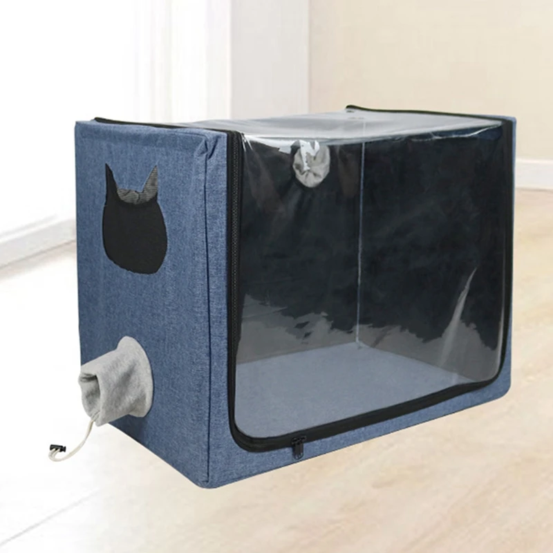 Pet Oxygen Cage Atomization Box Dog Cat Portable Carry Bag Breathing Respiratory Pet Baby Breeding Pet Hotel Animal Cage