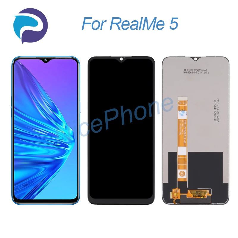 

For RealMe 5 LCD Display Touch Screen Digitizer Assembly Replacement 6.5" RMX1911, RMX1919 For RealMe 5 Screen Display LCD