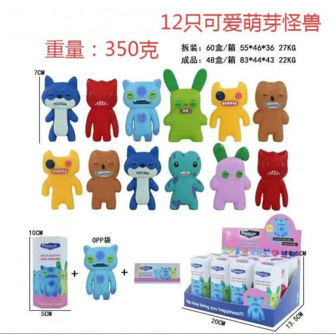 

12 шт., брелок с изображением монстра, мультяшный брелок, глухая коробка, украшения, милая кукла, очаровательные аксессуары, глухая коробка для рисования, оптовая продажа