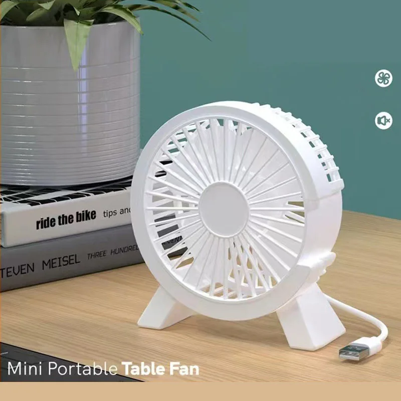 Office Desktop Small fan Ultra-quiet Endurance Desktop Student Dormitory Bed Large Air Volume Plug-in Electric Fan