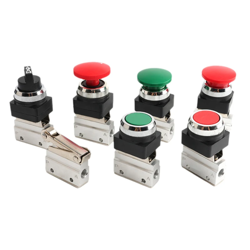 Drukknop Pneumatisch mechanisch ventiel Richtingsklep pneumatische regelklep MOV-01 MOV-02 MOV-03 MOV-03A MOV-03-1