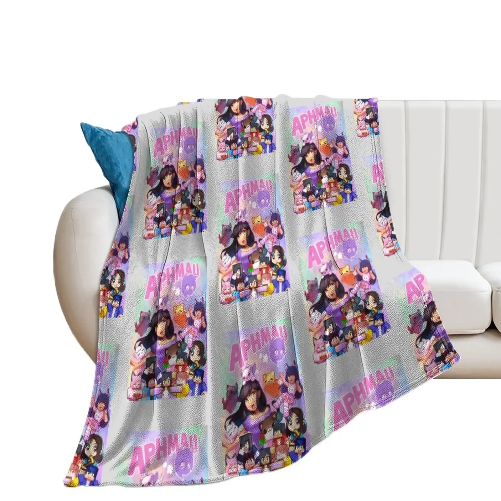 aphmau art3khxamkatt_42 Throw Blanket blankets and throws heavy to sleep for babies christmas decoration Blankets