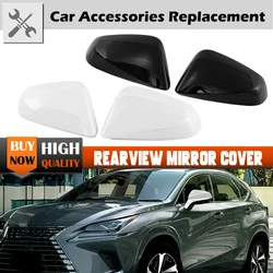 Left Right Rearview Mirror Cover Housing For Lexus RX NX 2015-2021 NX200 NX300 White Black Side Wing Mirror Cap Car Accessories