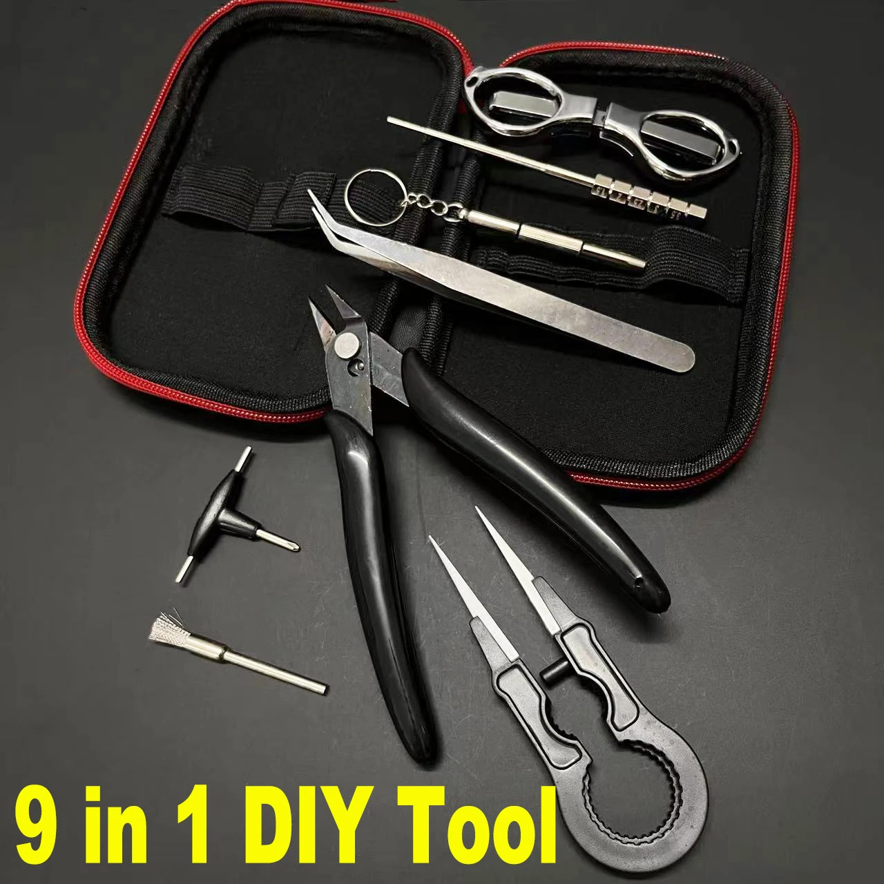 Zestaw narzędzi do majsterkowania pęseta ceramiczna szczypce opaska druciana drut grzejny cewka Jig szczotka napęd śrubowy akcesoria narzędziowe