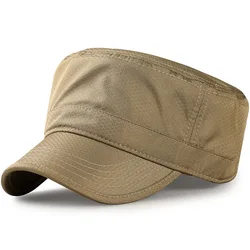 Gorras de malla transpirable para hombre y mujer, gorro de cadete, parte superior plana para cabeza grande, secado rápido, talla grande 56-59cm, 60-65cm