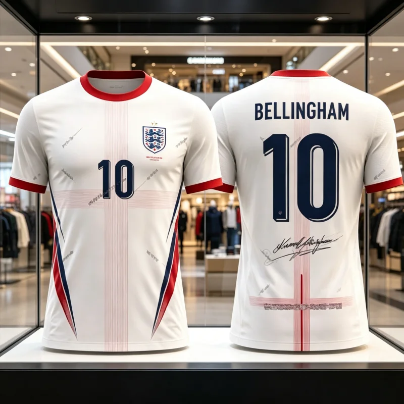 2026 New England D-bedrucktes Fan-Trikot, geeignet für Sport, Freizeit, schnelltrocknend, atmungsaktives Herren-Eltern-Kind-T-Shirt – Detail 1