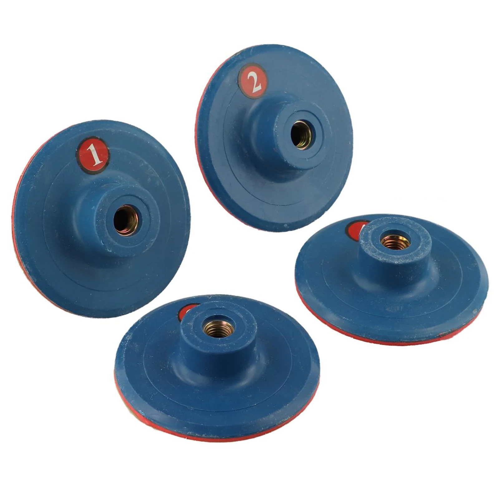 

4PCS 3Inch Wet Polishing Pads Sanding Discs Grinding Wheels For Granite Marble Polishing Pads 4 Steps Diamond Polishing Pad