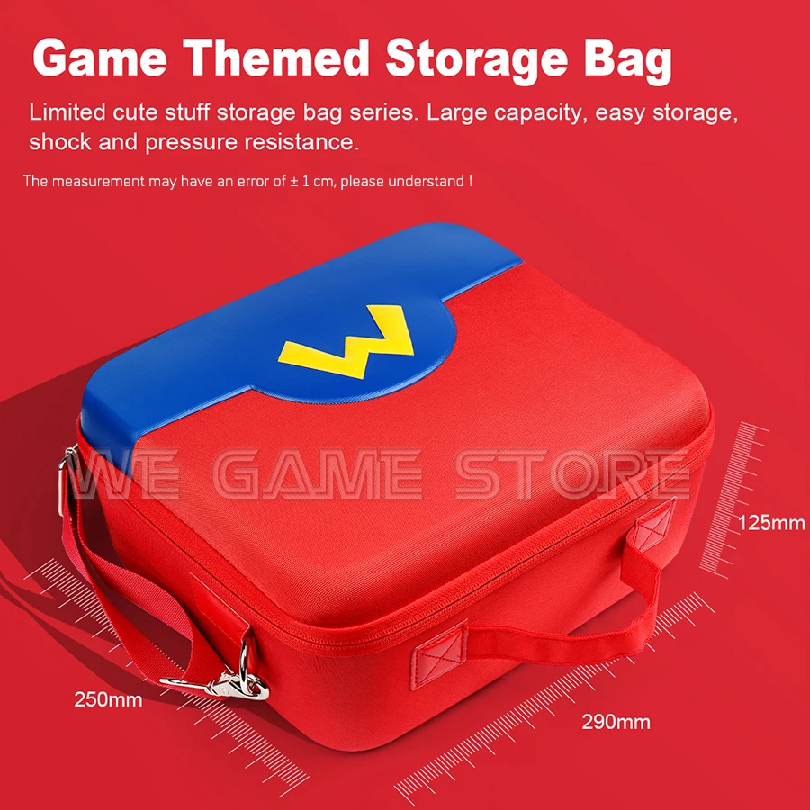 SwitchOLED Cute 3D Pattern Pouch Carrying Case Hard Cover Shell Oxford Storage Shoulder Bag for Nintendo Switch OLED Accessories