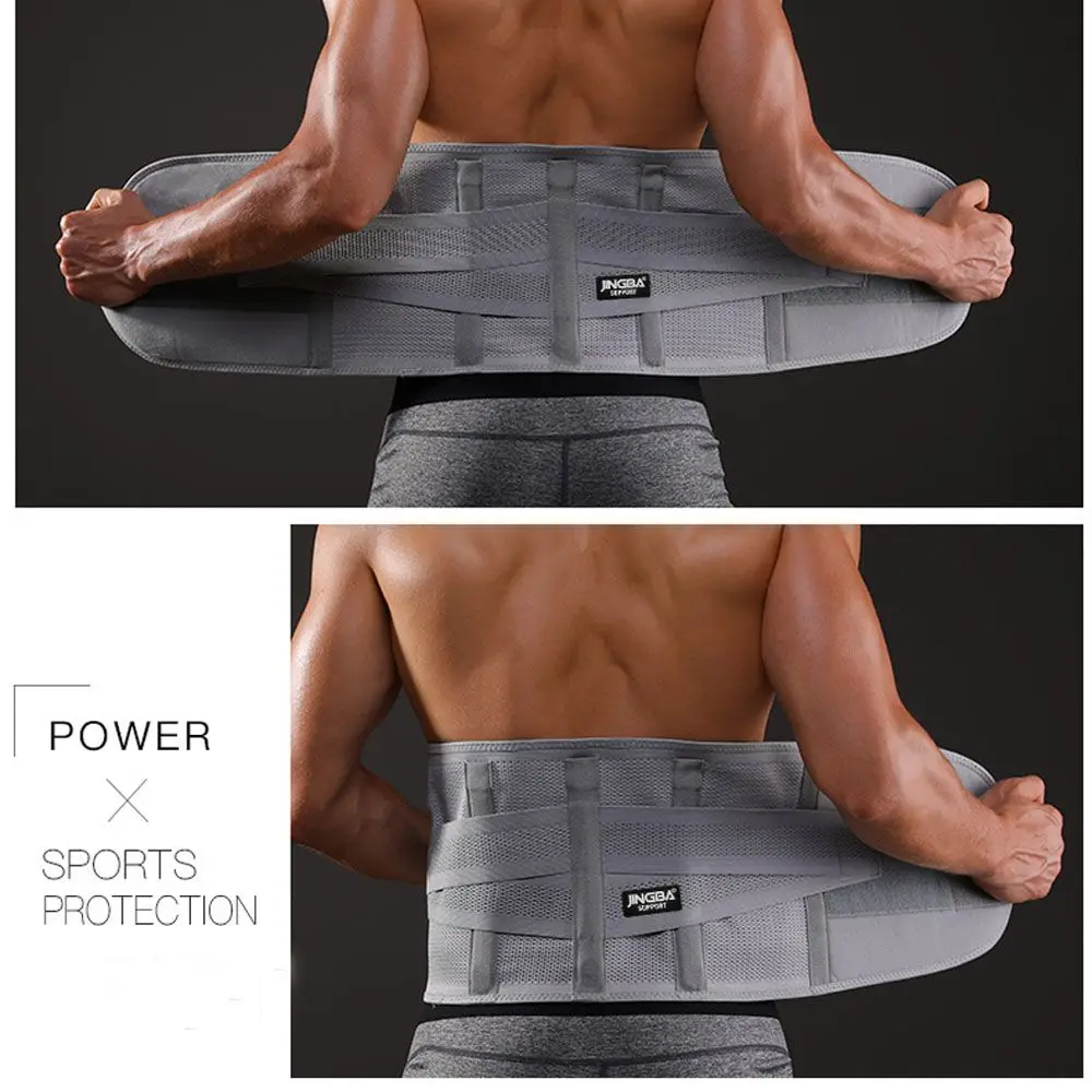 

Тяжелая атлетика позвоночника, дышащий противоскользящий пояс для поддержки спины, бандаж для спины, облегчение боли в спине, поясничная поддержка