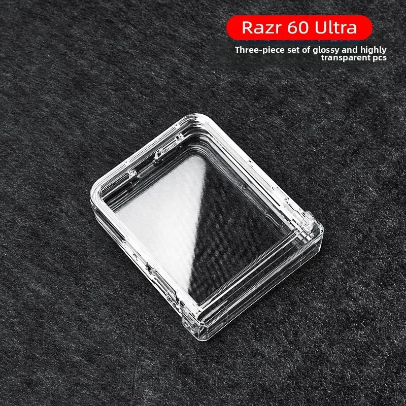 Transparente Handyhülle für Motorola Razr 70 60 50 40 Ultra Mooto Razr 60 50 Hartschale Klare PC-Scharnier-Schutzhülle aus Kunststoff – Detail 5