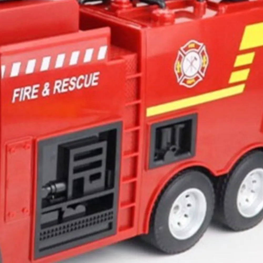 2.4G RC Toy Huina 1361 1/18 Scale Remote Control Fire Fighting Truck RTR 9CH Sprinkler Car Toys Gifts for Kids