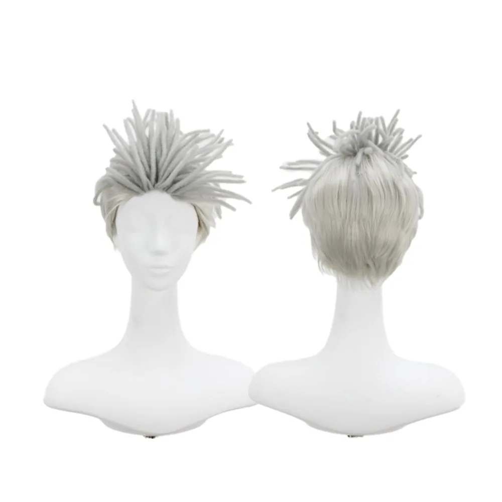 

LOL Arcane Ekko Timewinder Cosplay Wig Silver Hair