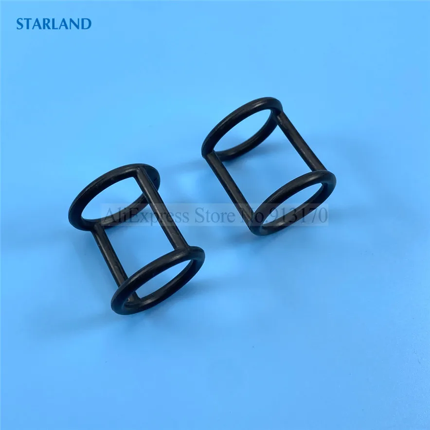 A Pair Silicone Sealing Rings Black H Shaped Gaskets Accessories Soft Serve Ice Cream Machines Parts Outer Diameter 2.8cm