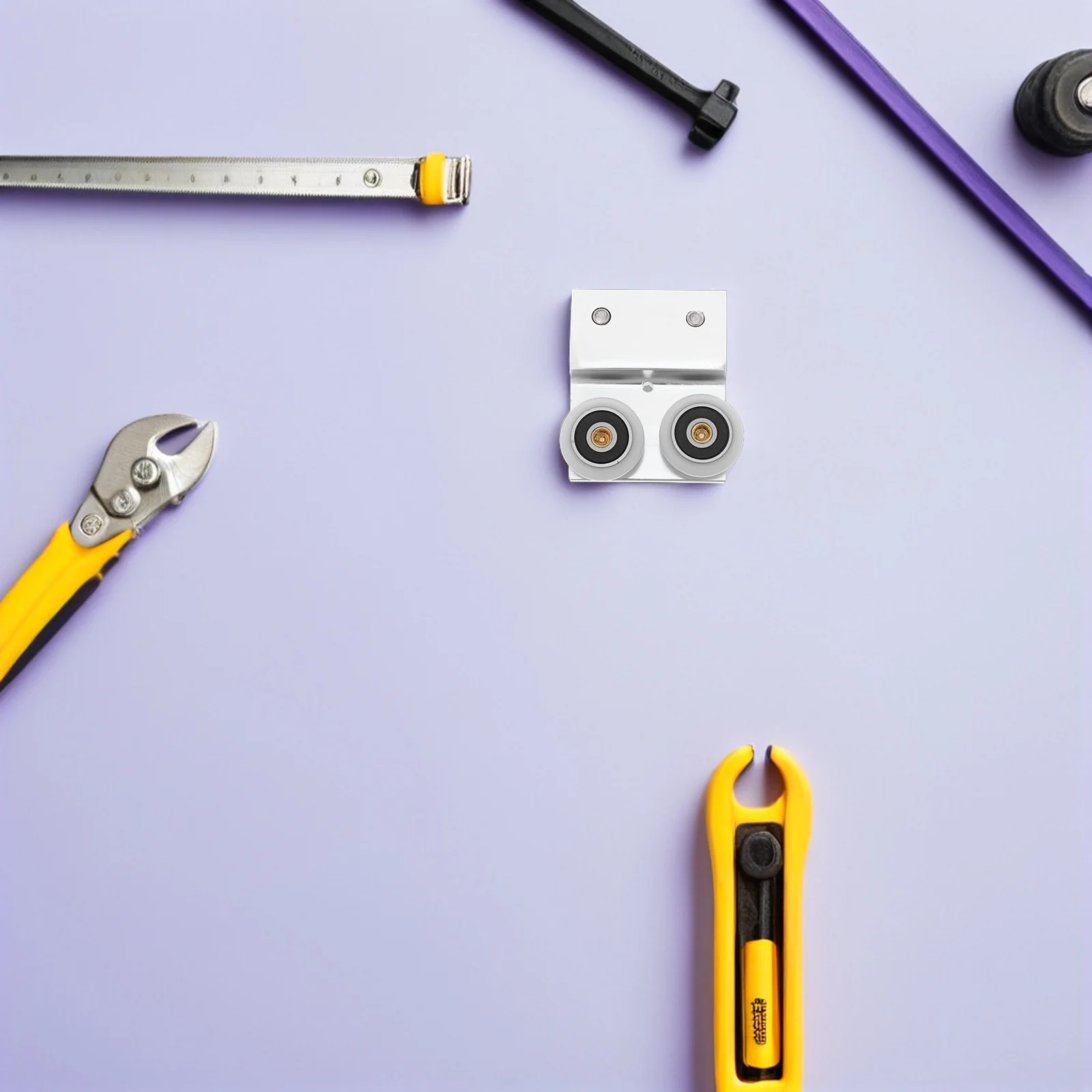 

Aluminum Alloy Push Door Bearing Slide Rail Heavy Duty Sliding Door Rail Track for Room Divider Partition Hardware