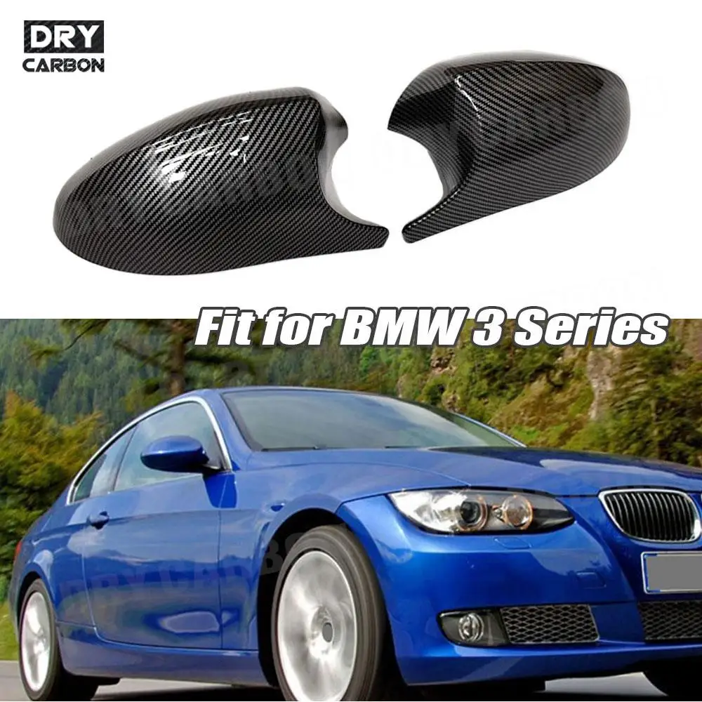 

Carbon Fiber Car Side Rearview Mirror Cap Trim Shells for BMW 3 Series E90 318i 320i 325i 330i 2005 2006 2007 ABS Mirror Cover