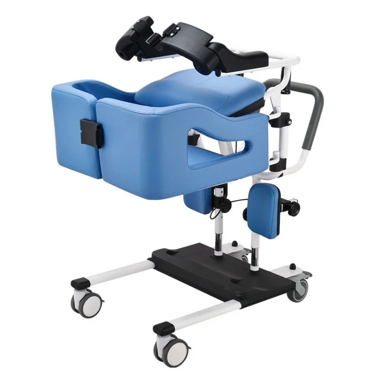 Elder-friendly Chair Electric Height-adjustable Transfer Commode/shower Wheelchair for The Disabled and Patients.