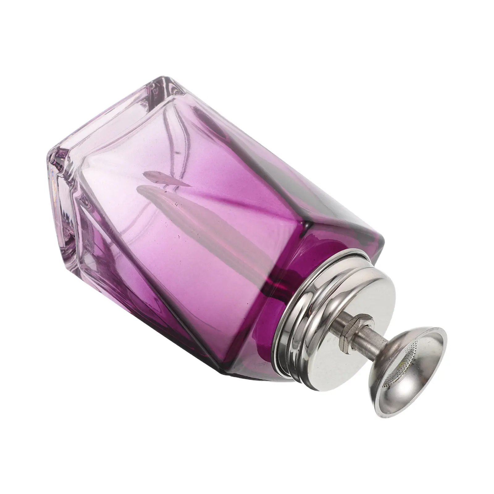 Nail Polish Remover Pump Bottle Refillable Leakproof Press Down Dispenser Glass Travel Portable Manicure Liquid Cleaning Storage view 3
