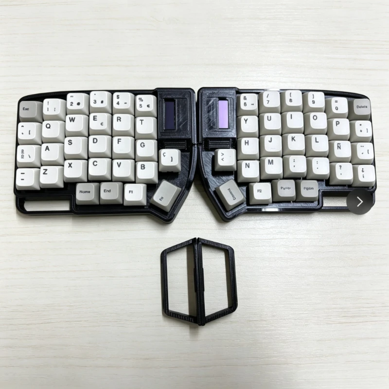 Lily58 Split Keyboard Customized Bluetooth Dual-mode Hot Swap OLED 800ma Support ZMK Ergonomics Gamer Mechanical Keyboard DIY