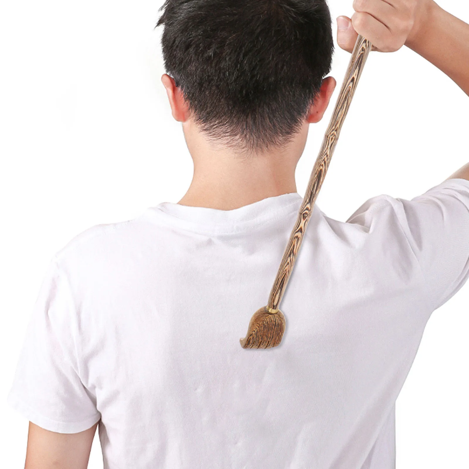 

2 шт., деревянные скребки для спины, портативные зубцы для тела с длинным вылетом для мужчин и женщин, расслабляющий подарок для пожилых людей, деревянный скребок для спины