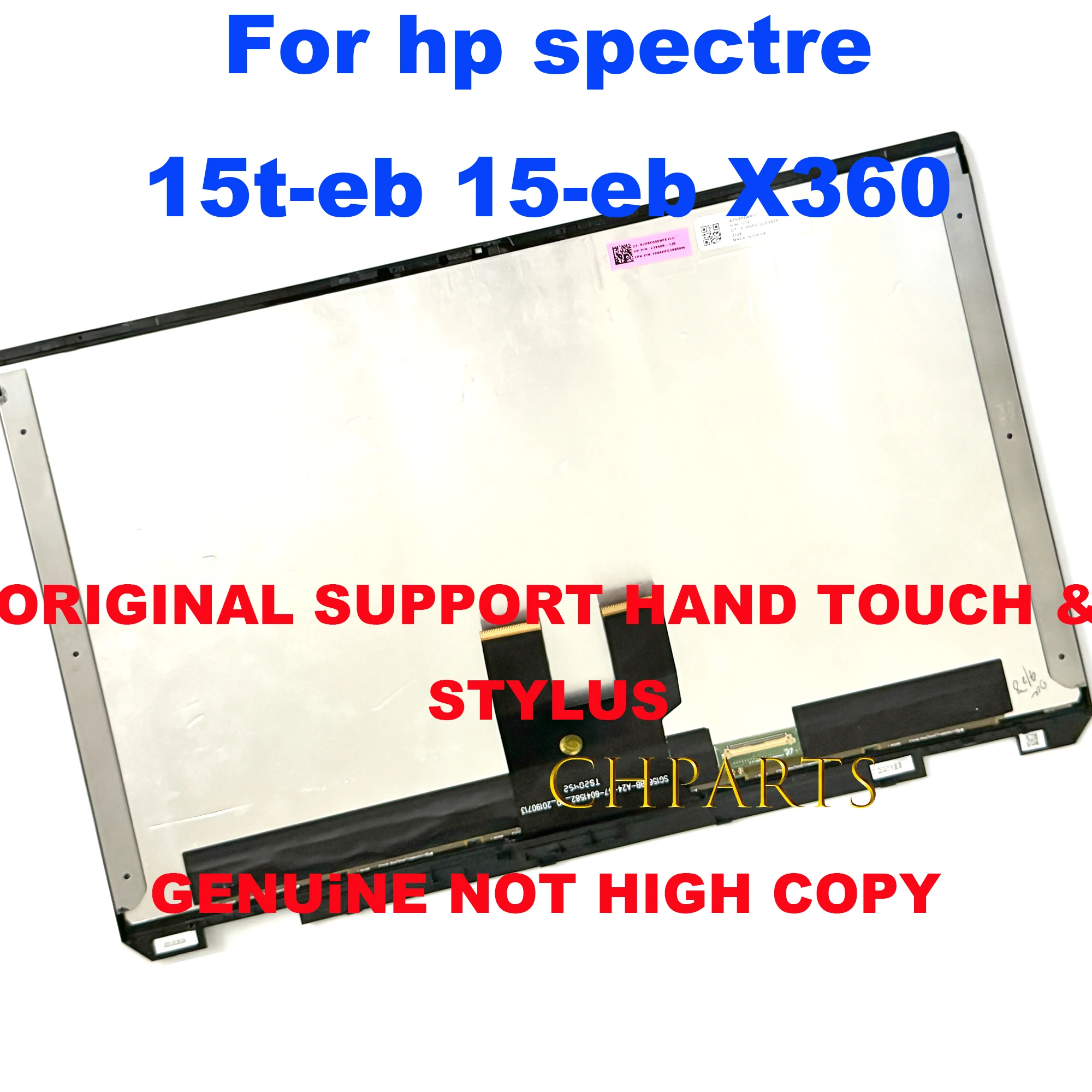 Montagem do Painel de Tela Sensível ao Toque Remplacement Display Lcd 156 4k Uhd Atna56wr11 Oled hp Spectre X360 15-eb 15t ea hp X360