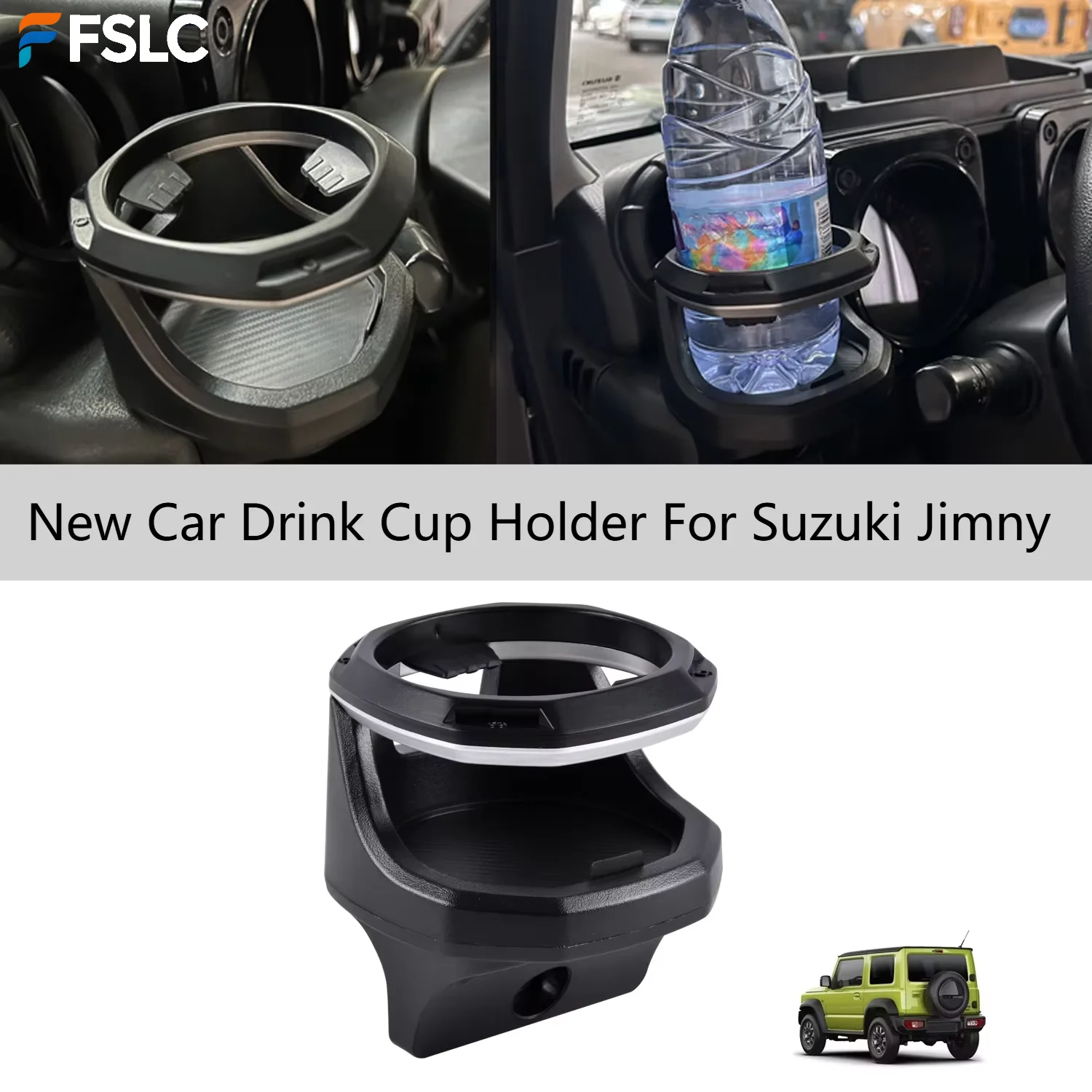 

New Car Drink Cup Holder For Suzuki Jimny Auto Interior Water Bottle Storage Bracket Organizer Accessories