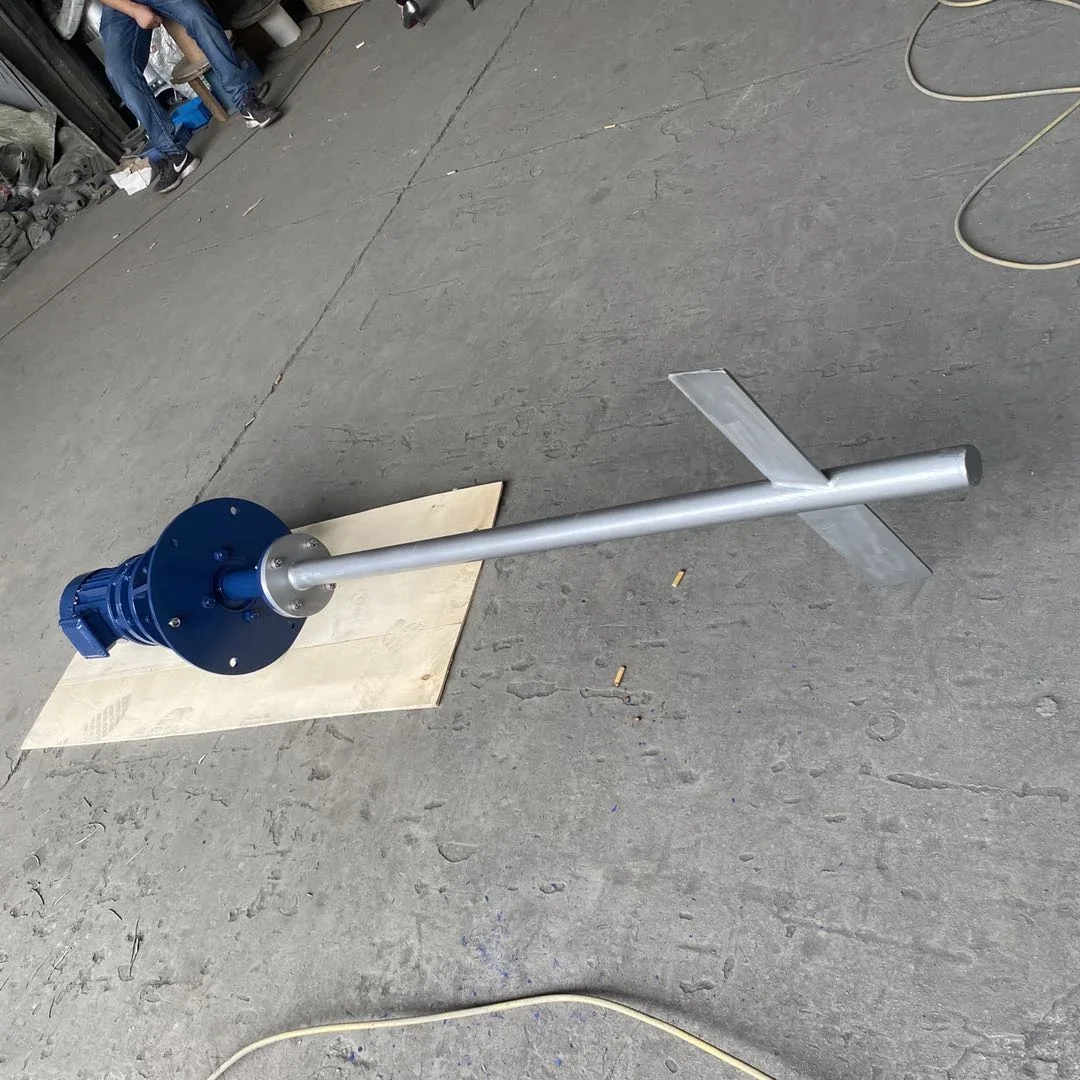 1HP 0.75KW Electric Mixer Paddle SUS304 Agitator Tank Mixing Detergent Liquid Soap Restaurant Homogenizer Vacuum IBC Tank