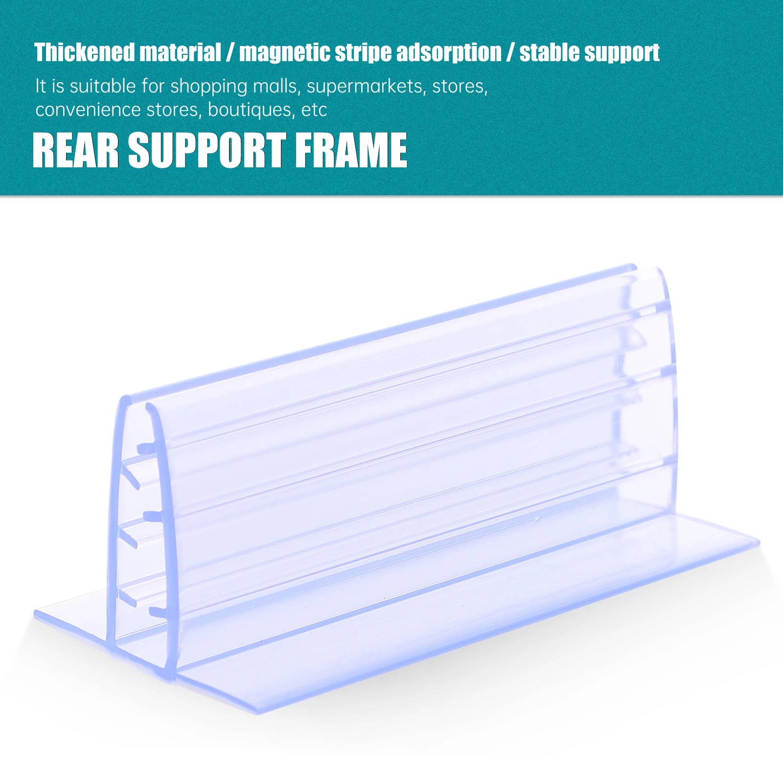 10 stücke Einzelhandel Werbung Display Rack Preis Panels Halter Hustenschutz Halterung PVC Leichte Acryl Panels Rack Für