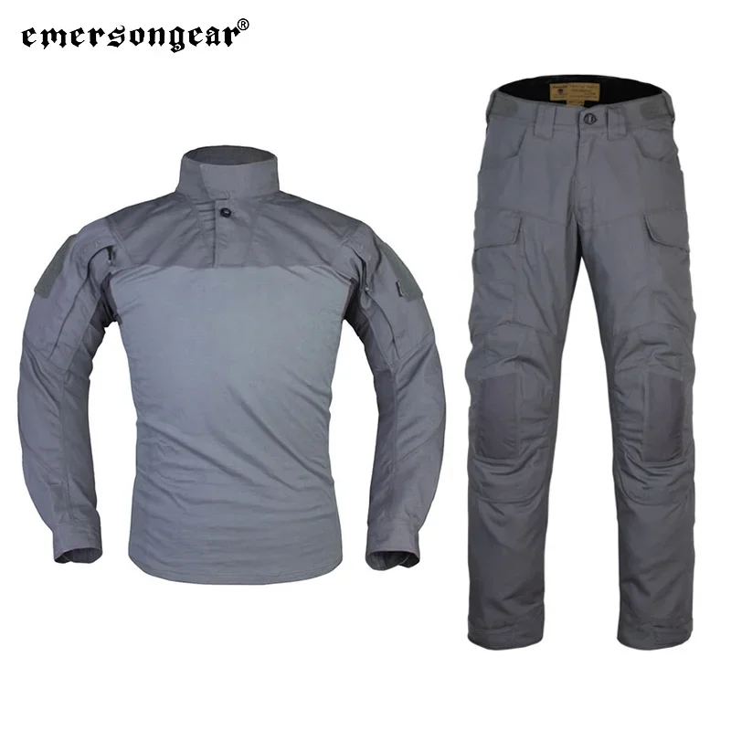 Emersongear Assault Uniform ชุดเสื้อ Duty Cargo กางเกงบุรุษยุทธวิธีชุดเสื้อกางเกงการล่าสัตว์ทองคําขาว