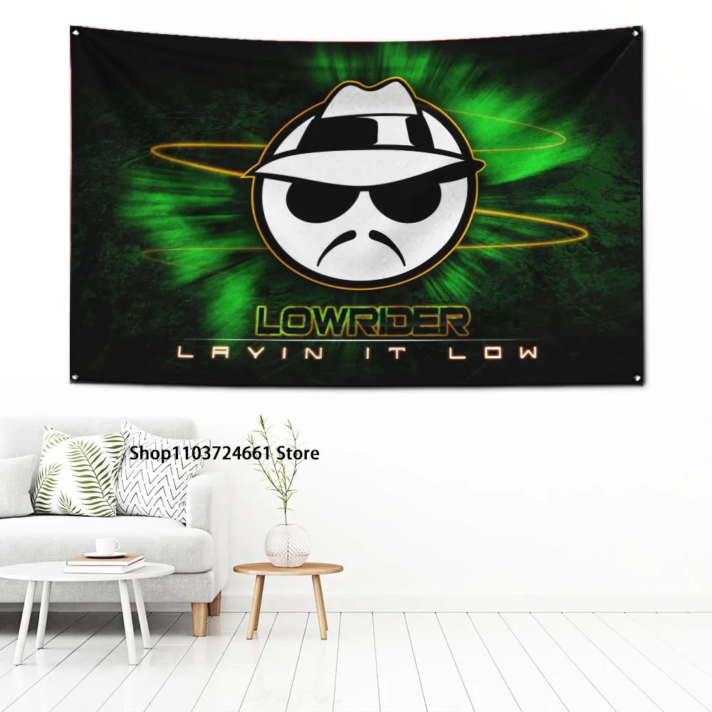 3x5 Ft Lowriders Flag Polyester Digital Printing Banner for Garage Wall Art Out Door Decoration