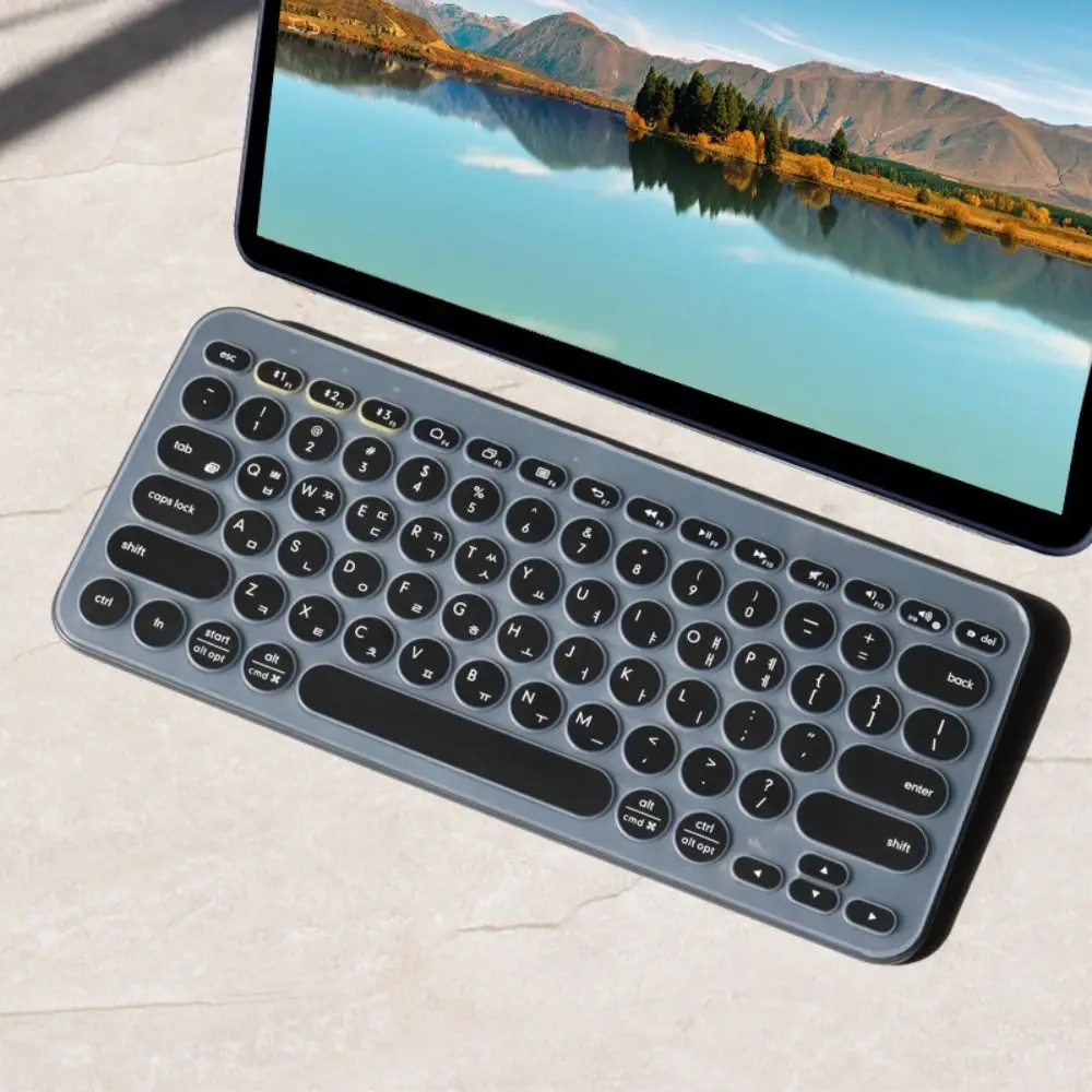 TPU Korean Keyboard Cover Transparent Wear-resistant Protective Skin Durable Waterproof for Logitech k380