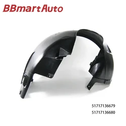 51717136679 51717136680 BBmart Auto Parts 1pair L and R Front Fender Liner Hub Mudguard  For BMW E65 760i 760Li 730d M57N2 730i