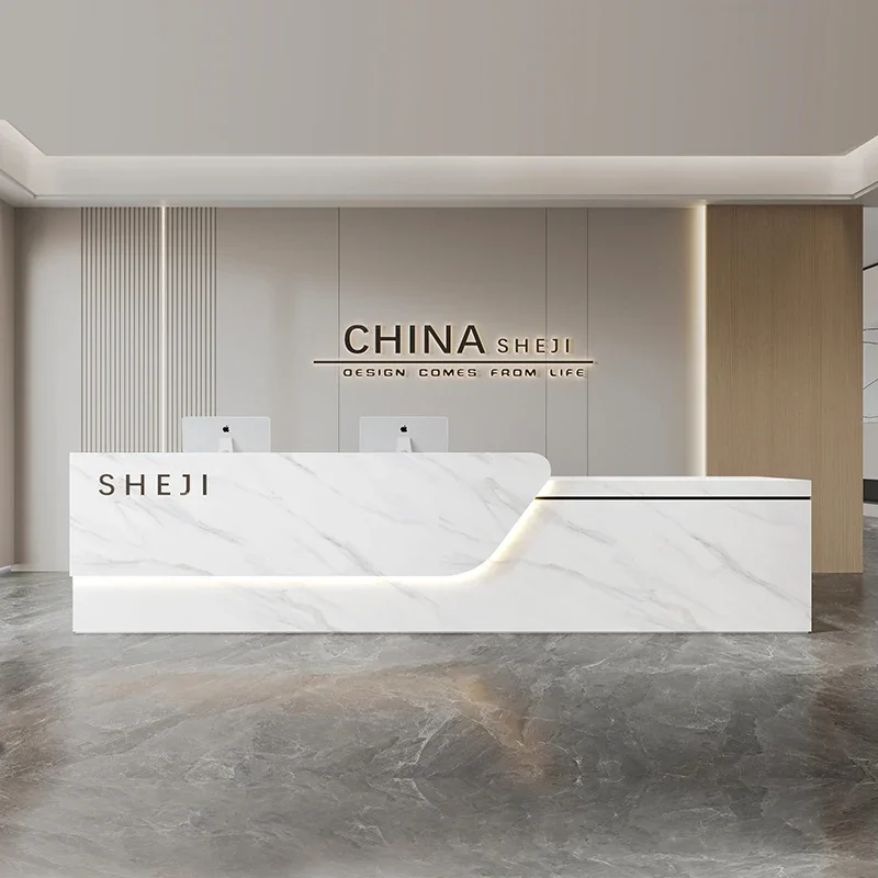 

Аналойда, кофейня, стойка регистрации, офис, супермаркет, касса, белый роскошный стол, дисплей, спа, мебель Escrivaninha