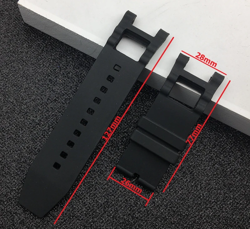 28Mm Chống Nước Cao Su Thay Thế Dây Đai Đặc Biệt Phổ Biến Cho Invicta Subaqua Noma 3
