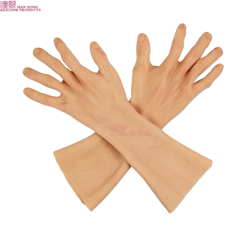 Silicone Men's Prosthetic Hand Postoperative Prosthesis Silicone Hand Mold Silicone Gloves Simulation Prosthetic Prost