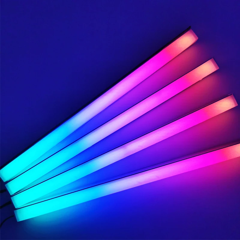 Acrylic ARGB LED Strip Lights for PC 5V 3pin 4pin RGB Diamond Hard Bar Work with Aura Gigabyte Mystic Fusion MSI SYNC Deco Light