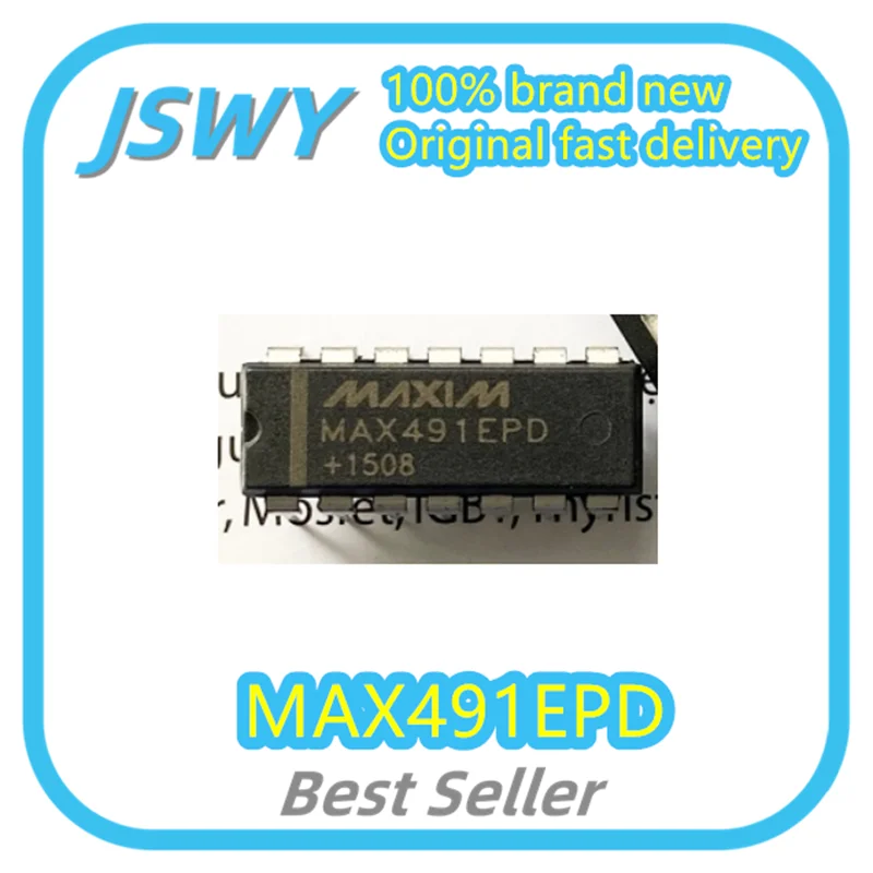 

(5/50pcs) MAX491EPD MAX491EP MAX491 DIP14 Integrated Circuit IC Original Genuine Ships Fast