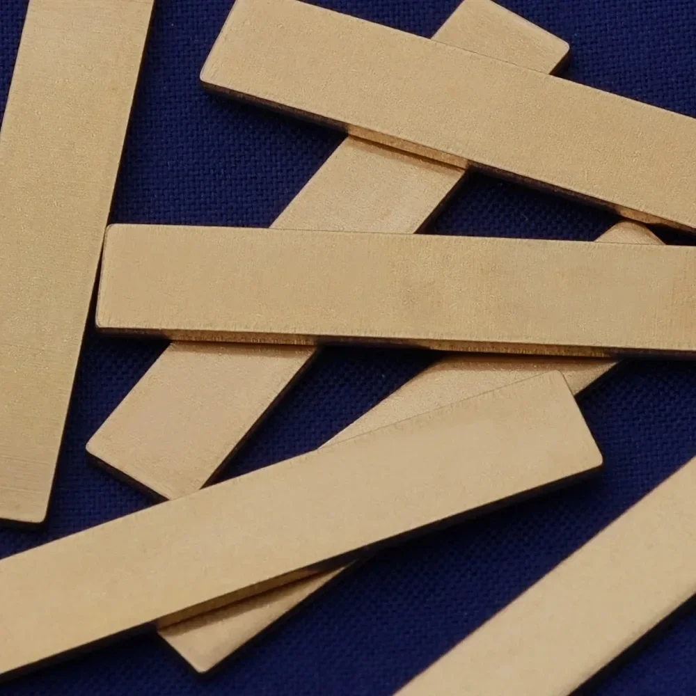 

20pcs 1/4" x 1 1/4"(6x32mm) tibetara® 18 Gauges Unfinished Raw Brass Cuff Bracelet Blank -Hand stamping Blanks-10144850