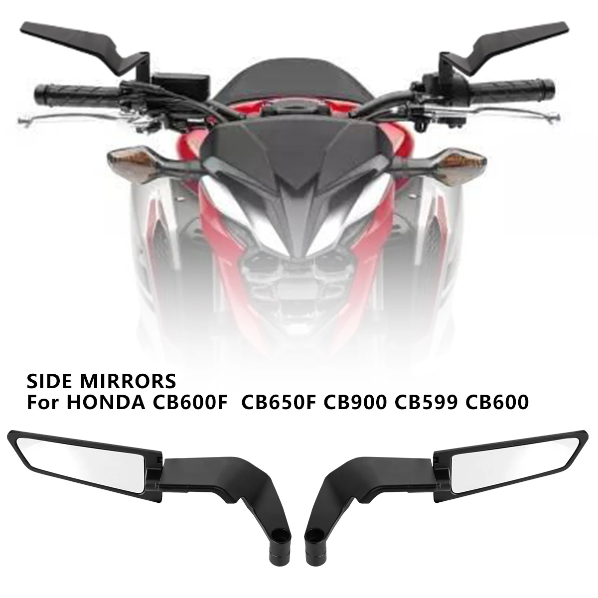 Akcesoria motocyklowe lusterka Stealth Winglets lusterka do obracania regulowanych lusterek dla YAMAHA MT 03 07 09 R1R3R7 XMAX KTM BMW