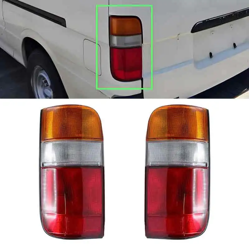 

81550-95J10 81560-95J10 1 Pair Rear Left & Right Tail Light Fit for Toyota Hiace Commuter Van LH112 LH125 1989 1990 1991-2004