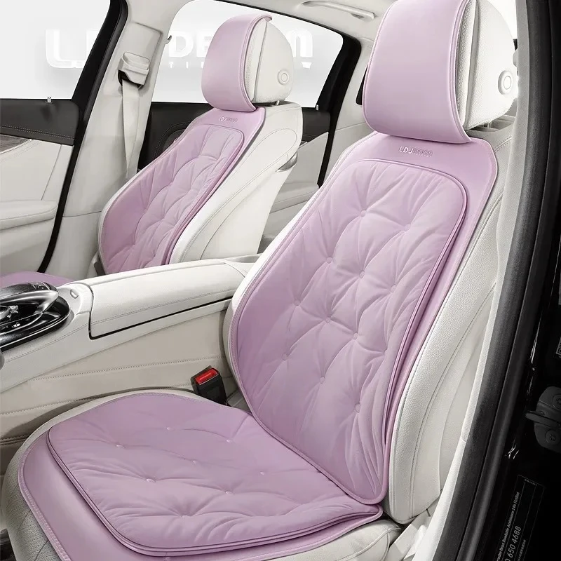 Cute Plush Car Seat Covers Full Set Four Season Universal Car Seat Protection Cushion Car Accessories Interior Woman Seat Covers