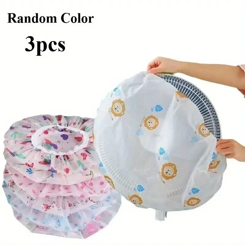 3PCS Floor-standing Electric Fan Dust Cover, Electric Heater Floor Fan Home Protection and Storage, All-inclusive Wall-mounted D