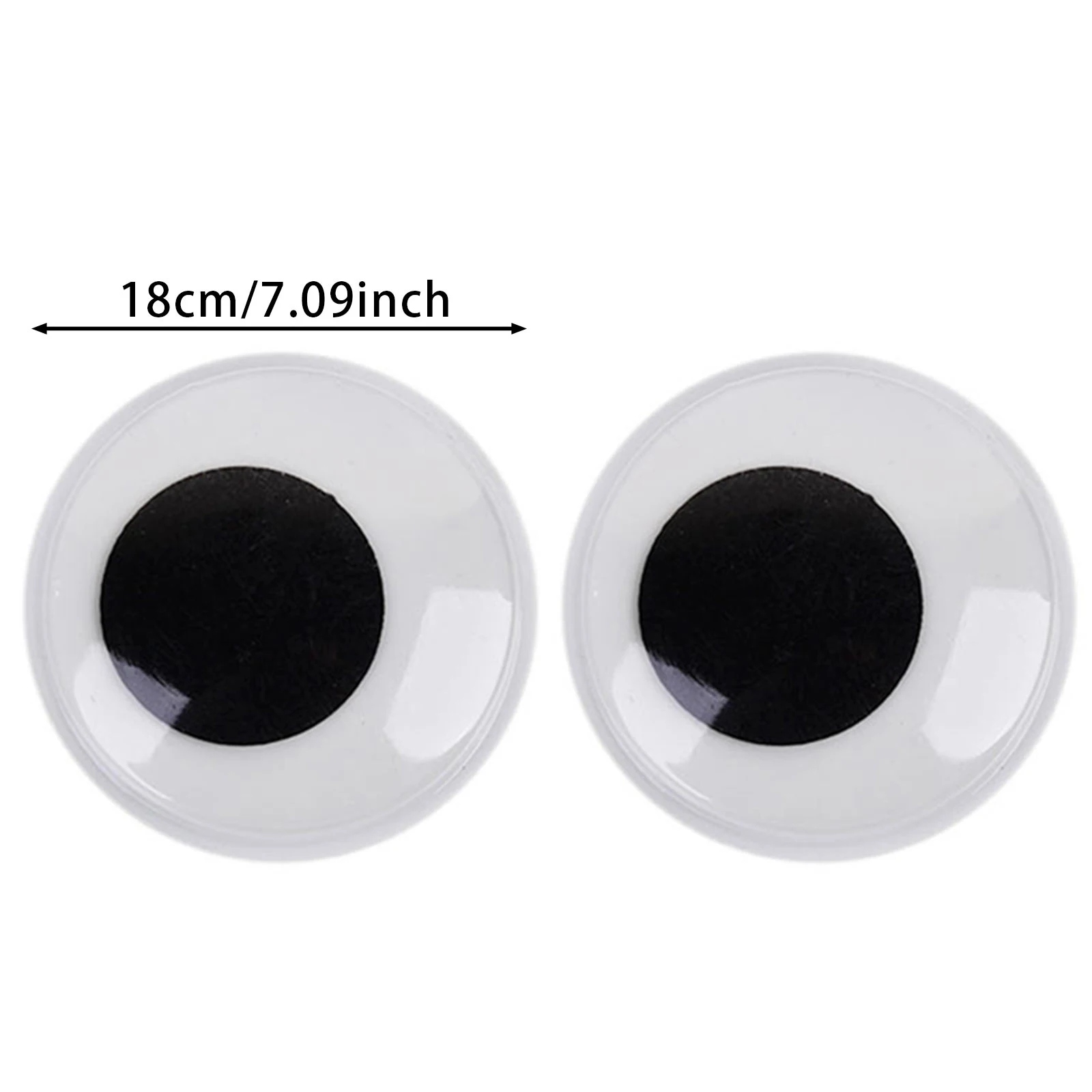 2025 رقعة عين لاصقة باللونين الأبيض والأسود، ملحقات عين نشاط متعددة المواصفات، لعبة دمية يدوية الصنع رقعة عين ثلاثية الأبعاد
