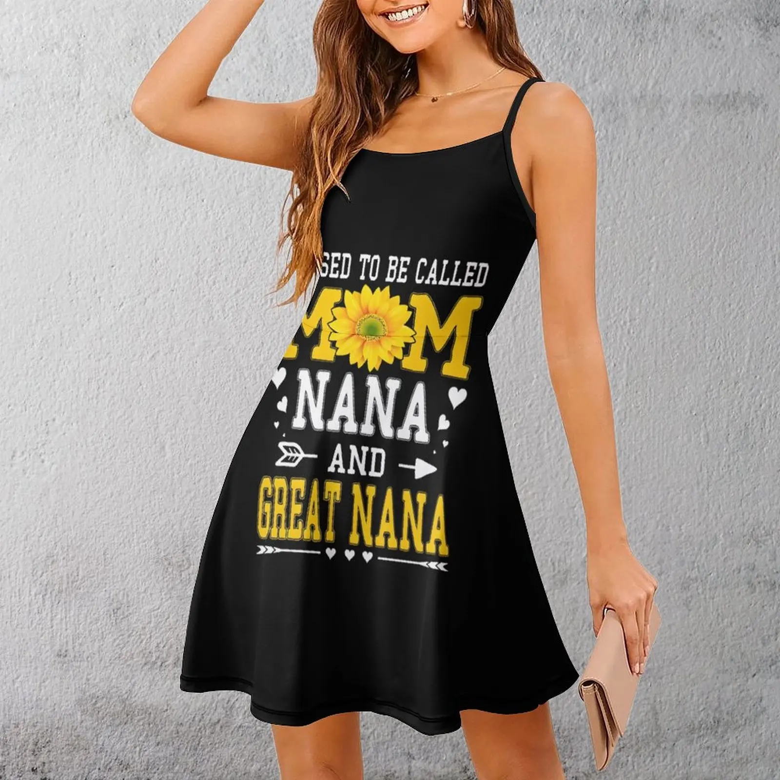 Экзотическое женское платье на бретельках для мамы Nana Great Nana, новинка, клубная женская одежда, платье на подтяжках с графикой, крутое