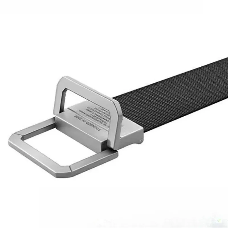 Men & Women Casual Sports Belt - Automatic Metal Buckle, Canvas Nylon Webbing, Ideal for Students & Outdoor image 5