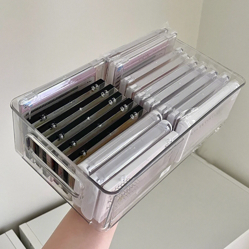 Transparent Multi Size False Eyelash Storage Box For Eyelash Extension Tool Organizer Lash Lift Accessories Desk Office Storage