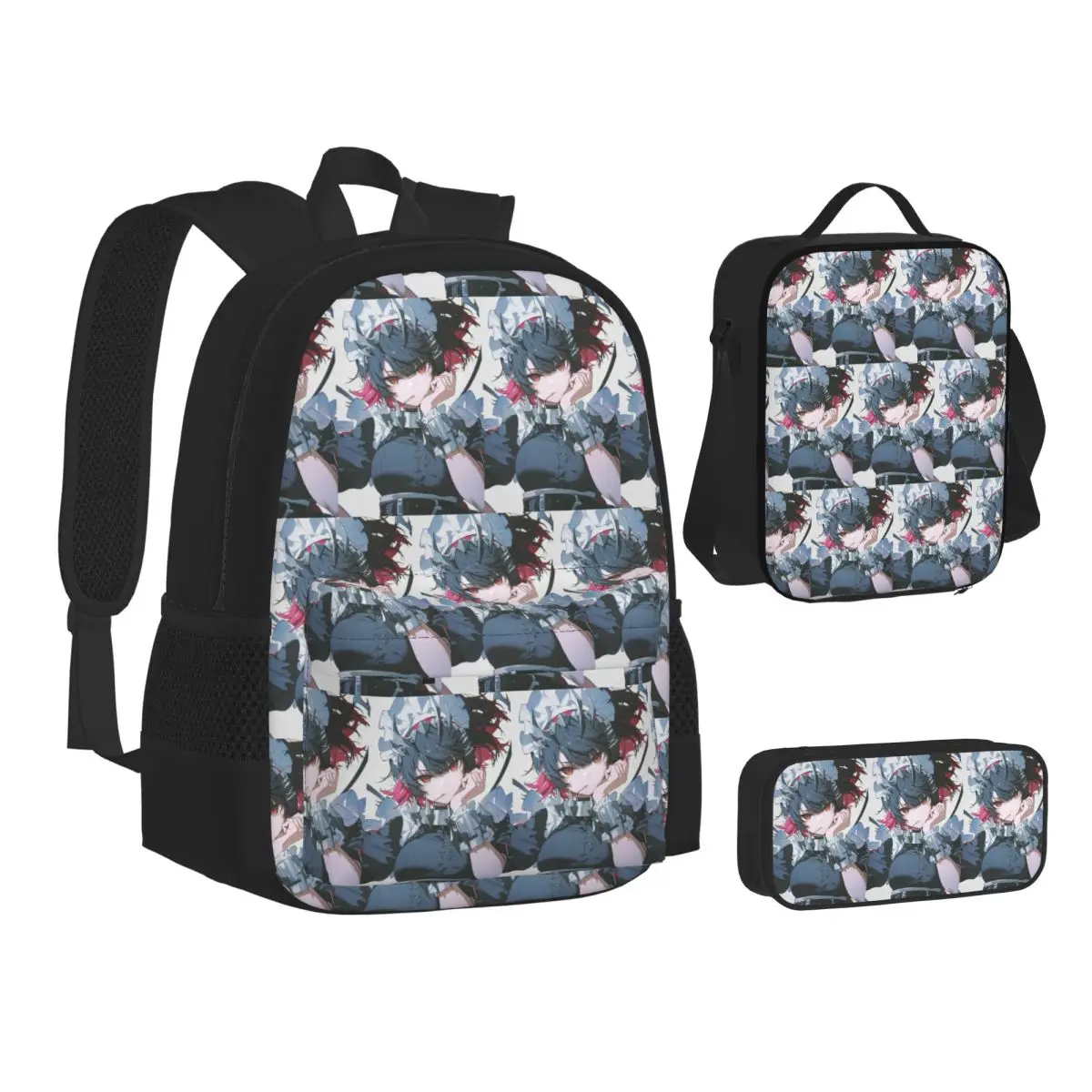 

Game Zenless Zone Zero Ellen Joe Backpacks Boys Girls Bookbag School Bags Kids Rucksack Lunch Bag Pen Bag Three-Piece Set