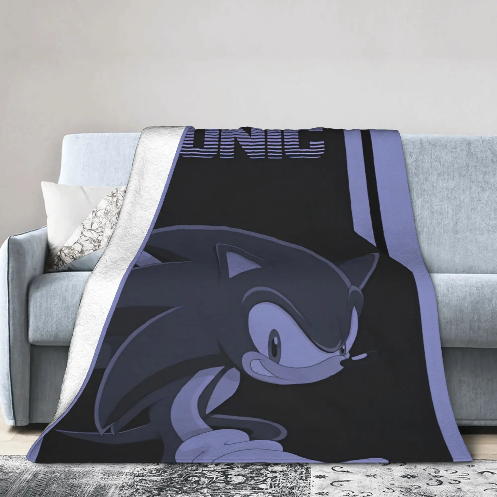S-Sonics The H-Hedgehogs Blanket Fleece Spring/Autumn Multi-function Warm Throw Blanket for Bedding Car Quilt