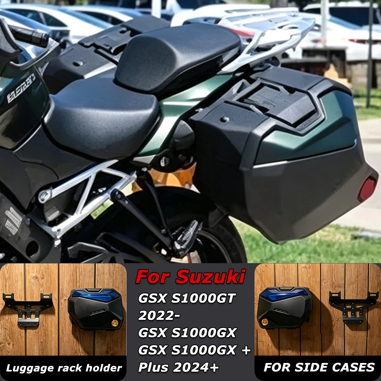 For Suzuki GSX-S1000GT 2022+ GSX-S1000GX + Plus 2024+Side Cases Mounting Brackets OEM Side Box Wall-Mounted Suitcase Wall Holder